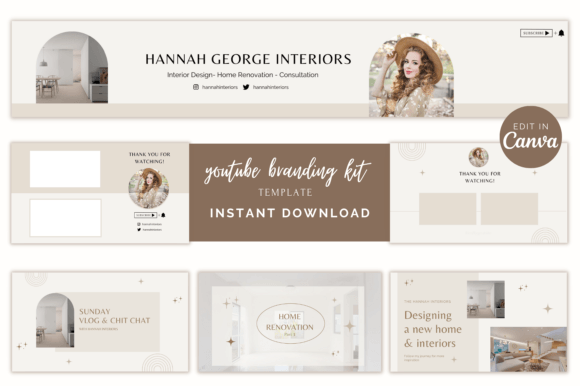 Boho Youtube Branding Kit Canva: Elevate Your Channel's Visual Identity