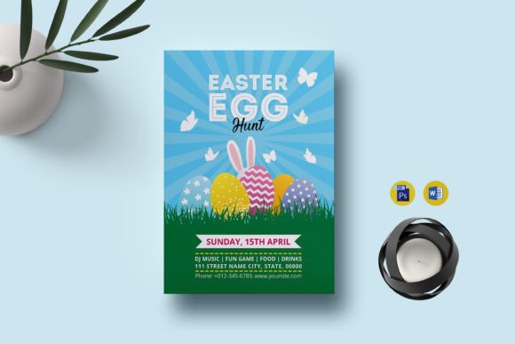 Instantly Craft a Charming Easter Event with This Editable Template