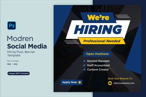 Instantly Professional Hiring Posts with This Template