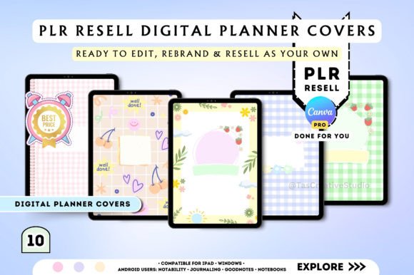 Launch Your Digital Product Line with PLR Planner Templates