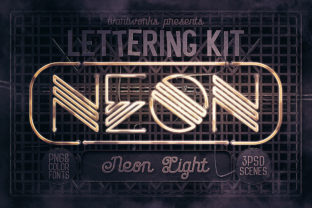 Neon Light Lettering Kit: Create Glowing Designs That Pop