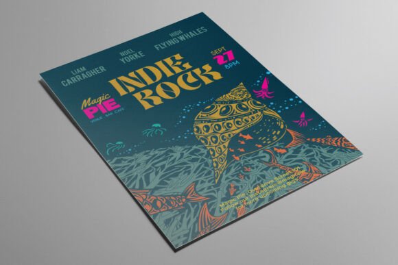 Sea Shell Illustrated Indie Rock Flyer: A Designer's Guide