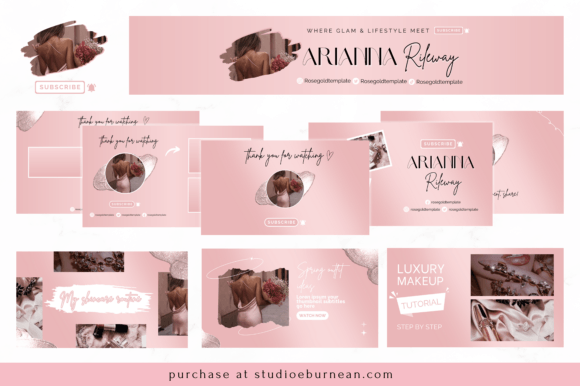 Transform Your Channel with a Rosegold YouTube Branding Kit