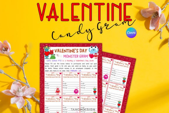 Valentine's Day Candy Gram Template: Sweeten Your School or Community Fundraiser